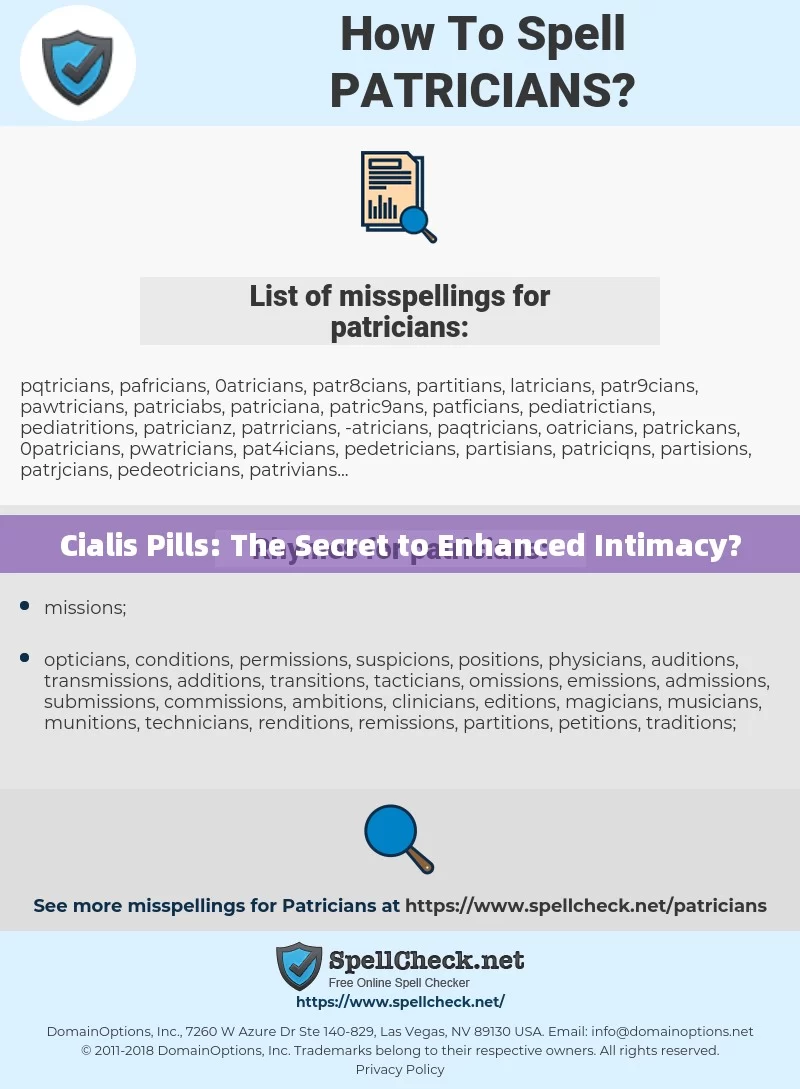 Cialis Pills: The Secret to Enhanced Intimacy?