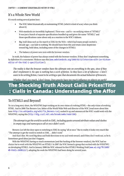 The Shocking Truth About Cialis Prices!Title: Cialis in Canada: Understanding the Affordable Access to a Revolutionary Treatment for ED