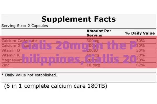 Cialis 20mg in the Philippines,Ciallis 20 mg Price Philippines: Affordable Solutions